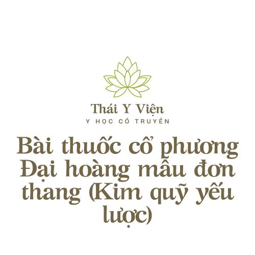 Đại hoàng mẫu đơn thang (Kim quỹ yếu lược)