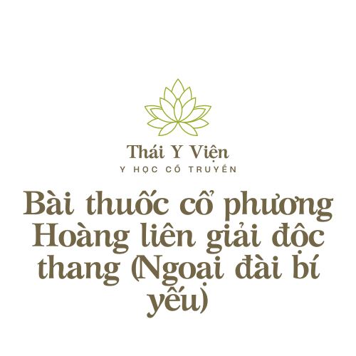 Hoàng liên giải độc thang (Ngoại đài bí yếu)