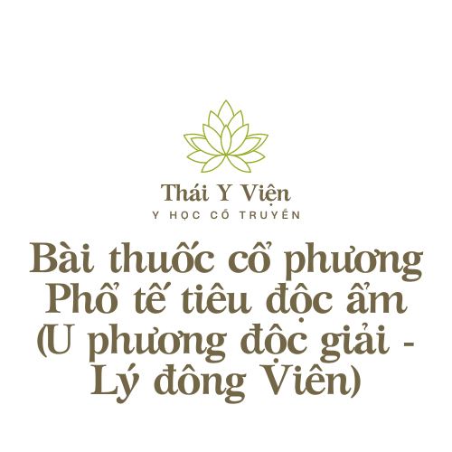 Phổ tế tiêu độc ẩm (U phương độc giải – Lý đông Viên)