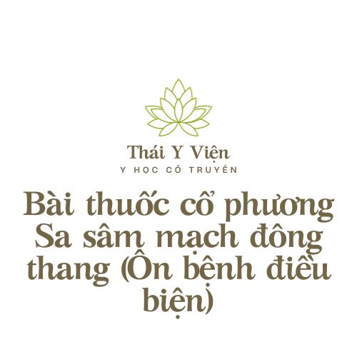 Sa sâm mạch đông thang (Ôn bệnh điều biện)